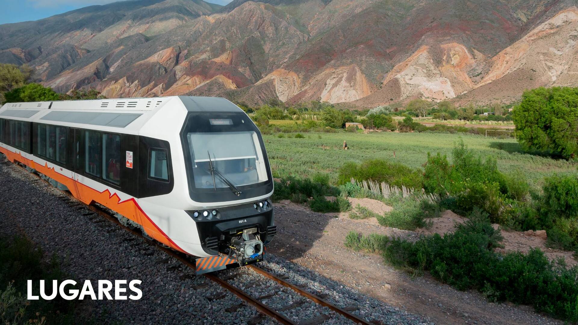 El último tramo del tren justo poco antes de llegar a Maimará es pegado a la paleta del pintor.
