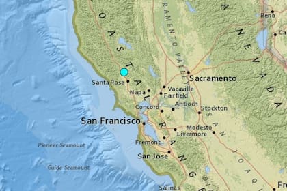 El único sismo que se reportó en territorio continental estadounidense en las últimas 24 horas estuvo cerca de Windsor, California