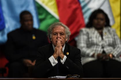 El uruguayo Luis Almagro, en la última asamblea de la OEA en Lima. (Ernesto BENAVIDES / AFP)