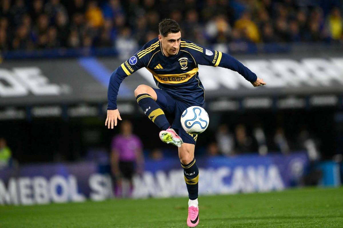 El uruguayo Miguel Merentiel sería titular en el encuentro de este viernes entre Boca y Lanús, por el Torneo Clausura 2026
