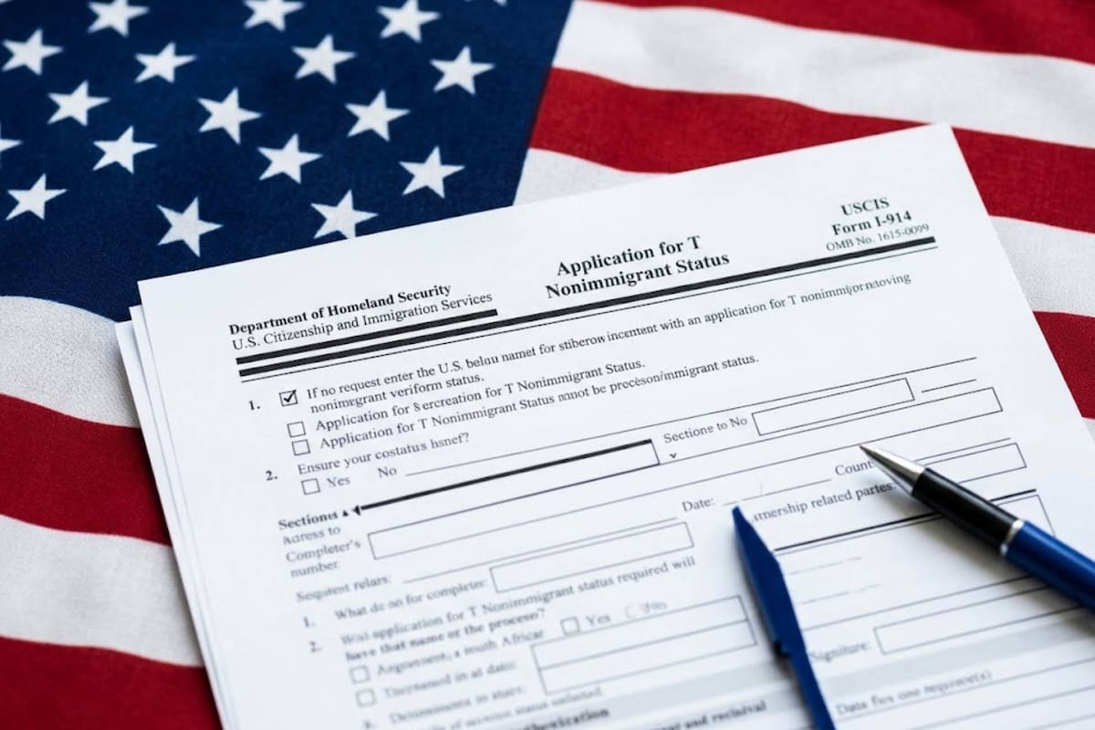 El Uscis actualiza el formulario I-914 para la solicitud de estatus T de no inmigrante