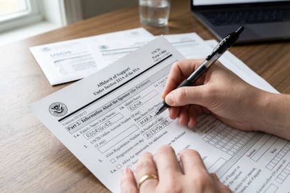 El Uscis publicó la nueva versión del formulario I-864
