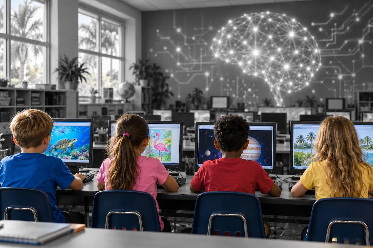 El uso de la IA en las escuelas de Florida tiene nuevas reglas ahora, pero no será prohibida o suspendida como en Nueva York o Los Ángeles