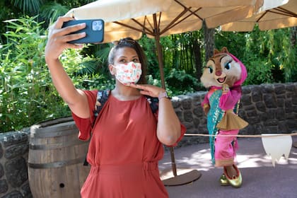 El uso del barbijo es indispensable para el ingreso al parque