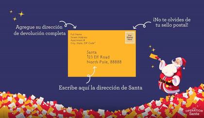 El USPS brindó los detalles que debe incluir el sobre que se enviará al Polo Norte (USPS)