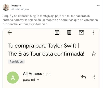 El usuario afirmó que compró las entradas por "venganza"