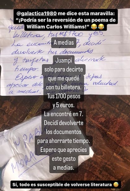 El usuario aportó un toque de humor a la historia