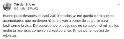 El usuario aseguró que utiliza el sarcasmo