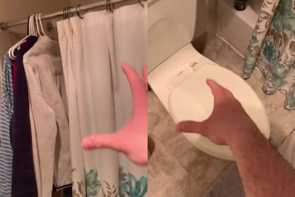 El usuario mostró que vive en un baño y se volvió viral