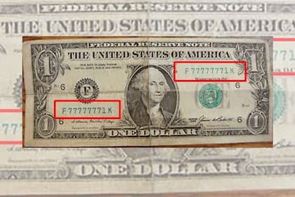 El valor de un dólar puede variar según su número de serie