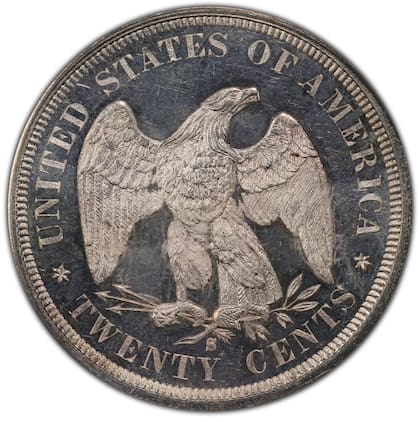 El valor nominal es de 20 centavos; sin embargo, en el mercado de coleccionistas puede alcanzar US$500 mil