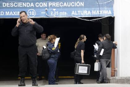 El garage donde encontraron el vehículo del ataque