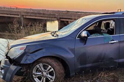 El vehículo fue rescatado por las autoridades locales