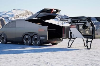 El vehículo modular chino que incluye un dron aéreo tripulado.