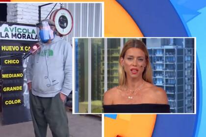 El vendedor y la panelista protagonizaron un insólito cruce en "Nosotros a la Mañana"
