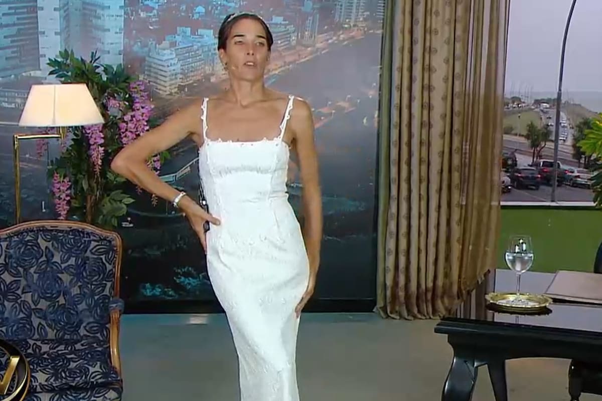 El vestido de Gino Bogani para el primero programa de Juana Viale con sus almuerzos