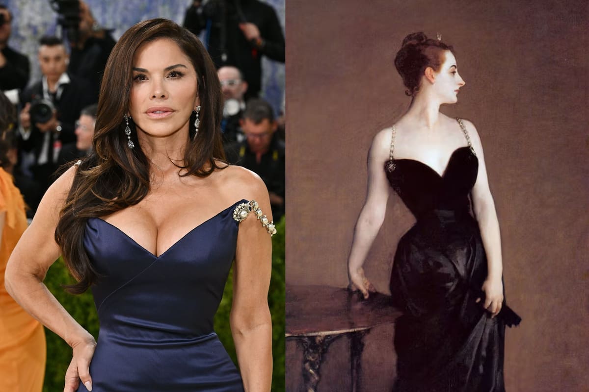 El vestido de Lauren Sánchez Bezos está inspirado en Madame X, el retrato de la socialité Virginie Amélie Avegno Gautreau pintado por John Singer Sargent