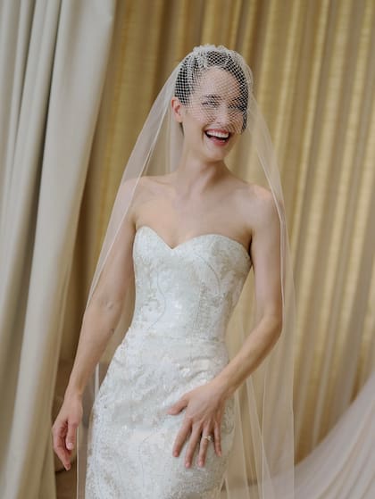 El vestido de novia de Kate Harrison diseñado por Nicolas Ghesquière y Louis Vuitton