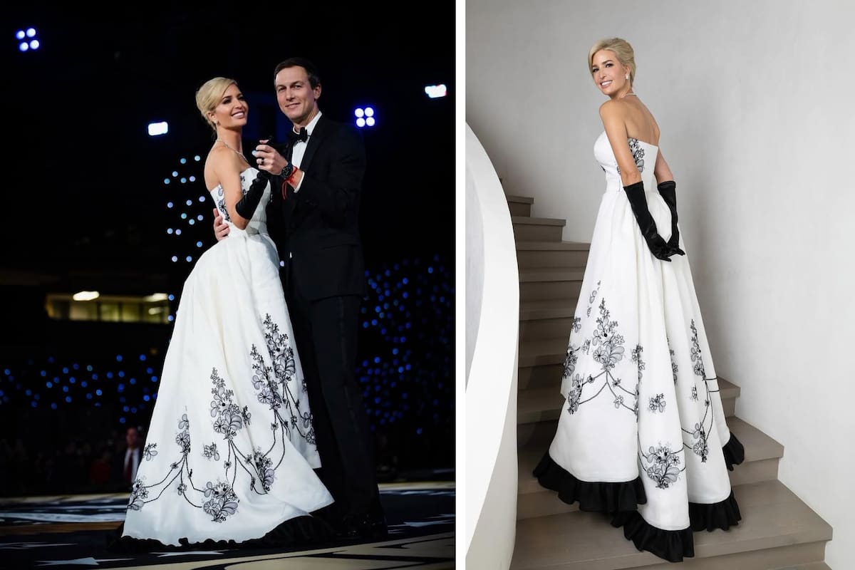 El vestido original de Sabrina (1954), diseñado por Givenchy, simboliza la sofisticación y el legado perdurable de Audrey Hepburn en la moda y el cine (Foto Instagram @ivankatrump)
