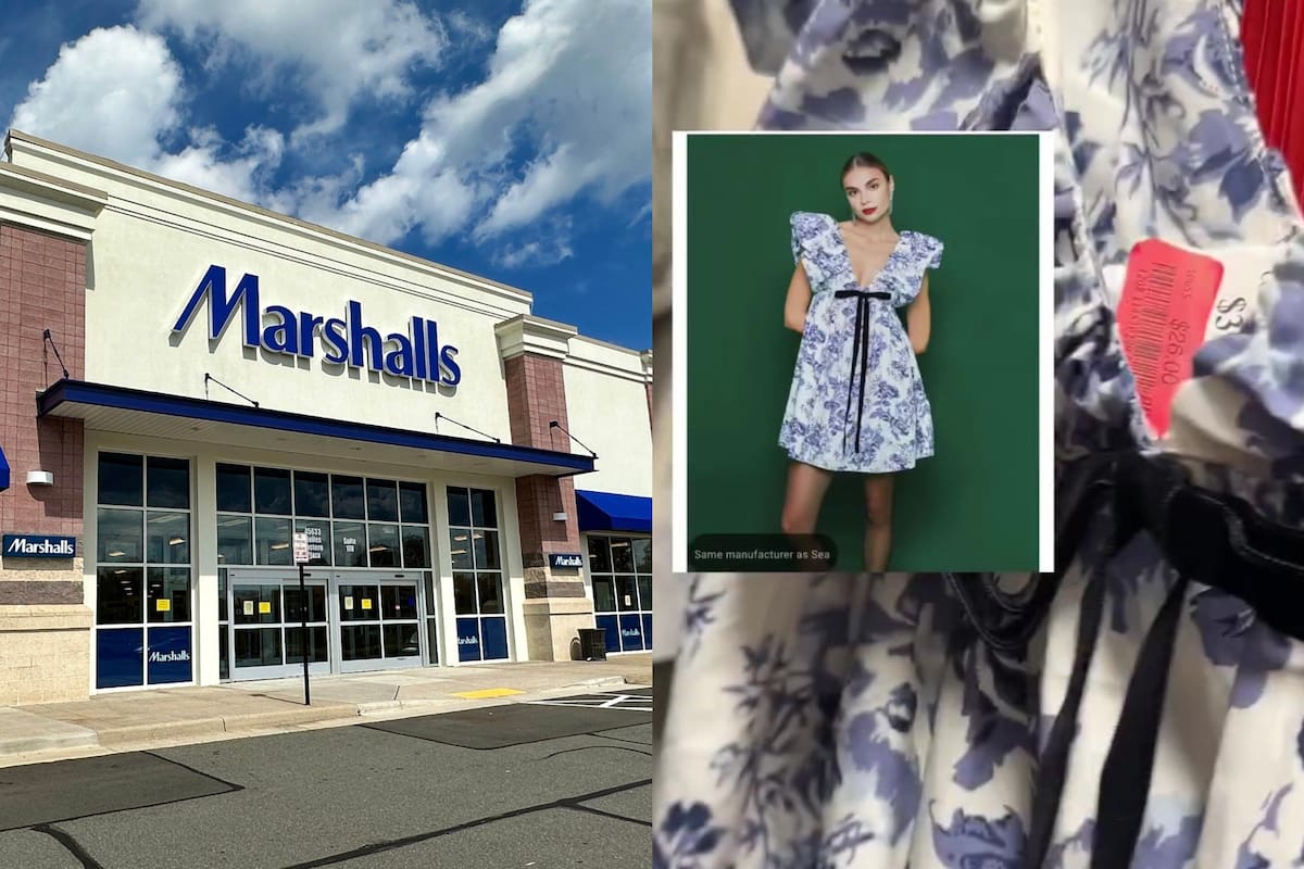 El vestido viral "Didi" se vende en forma habitual por 128 dólares, sin embargo, en Marshalls está en liquidación y lo ofrece a US$26