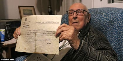 El veterano Joan Escudé, de 110 años