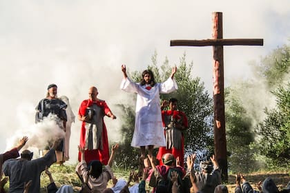 El Via Crucis viviente se repetirá en la Semana Santa de 2025. Foto: Prensa Sandra Kan & Cristela Cicaré