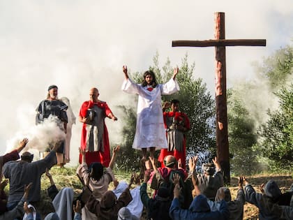 El Via Crucis viviente se repetirá en la Semana Santa de 2025. Foto: Prensa Sandra Kan & Cristela Cicaré