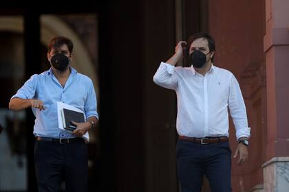 El viceministro de Salud de la provincia de Buenos Aires, Nicolás Kreplak, y el jefe de gabinete Carlos Bianco