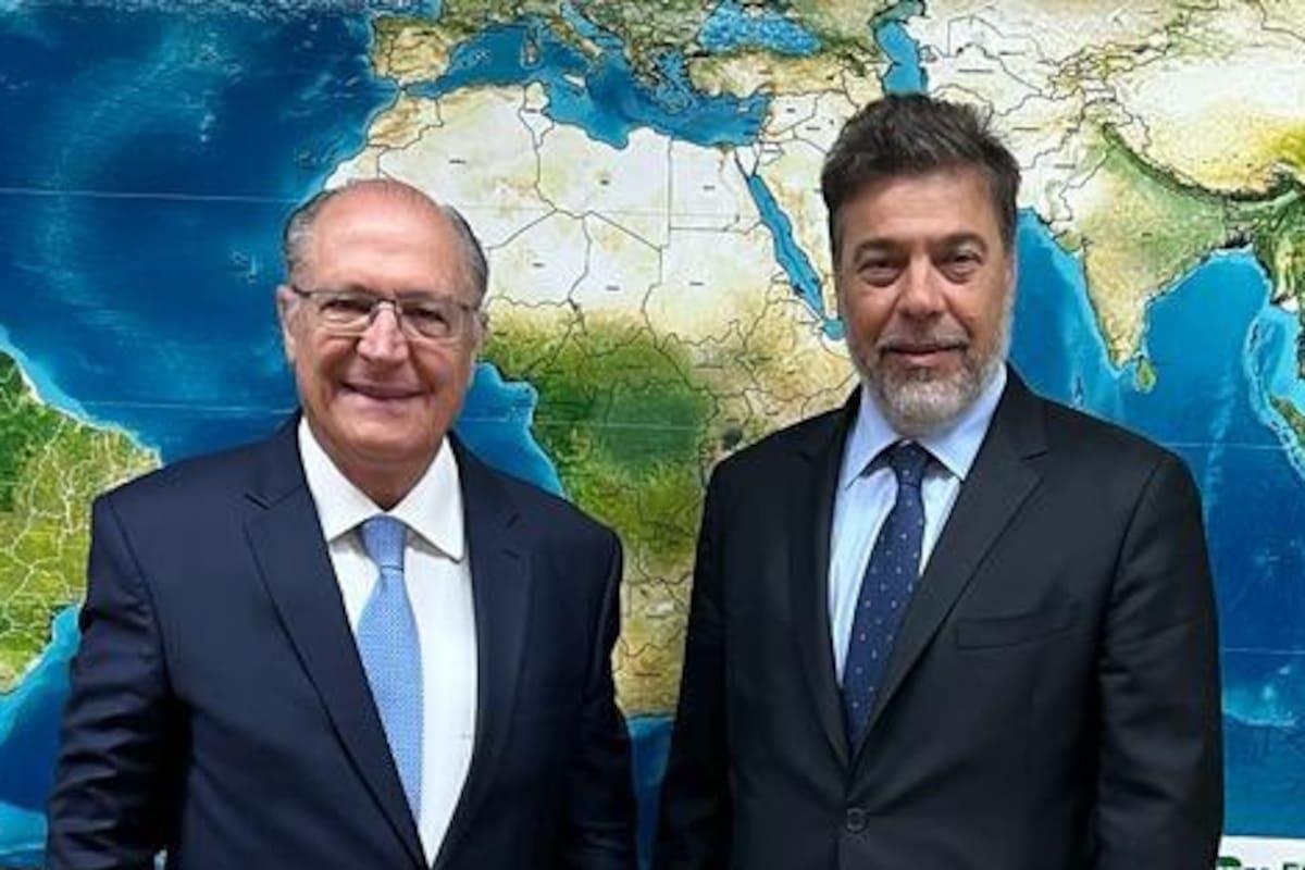 El vicepresidente de Brasil, Geraldo Alckmin, junto a Darío Werthein, presidente de Vrio Corp