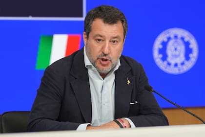 El viceprimer ministro y ministro de transporte italiano Matteo Salvini en Roma, el 6 de agosto del 2025