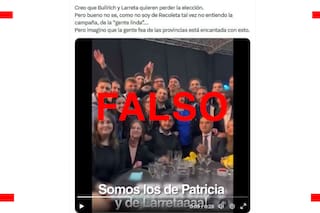 Es falso el video en el que seguidores de Patricia Bullrich cantan “somos los pitukitos de Recoleta”: el audio está manipulado