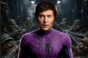 El video con IA que posteó Milei disfrazado de Spider-Man para hablar de la reforma de la Carta Orgánica