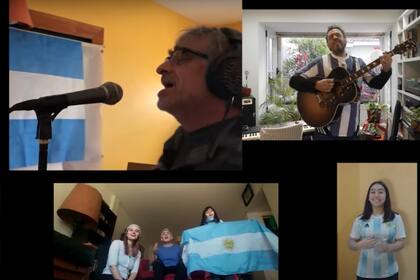 El video de la canción solidaria fue publicado en YouTube para recaudar fondos para asistir a Cruz Roja Argentina en sus acciones contra el COVID19.