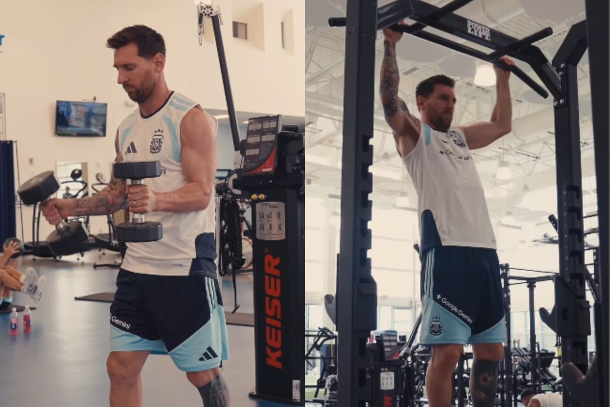 El video del entrenamiento que subió Messi a sus redes