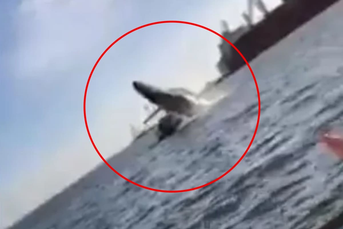 El video del hecho acontecido en Sinaloa fue captado por personas que estaban cerca de la zona en otro bote