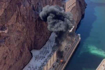 El video del incendio en la represa Hoover que fue compartido en las redes sociales