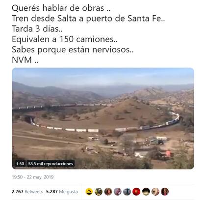 Uno de los posteos en redes que generó la desinformación