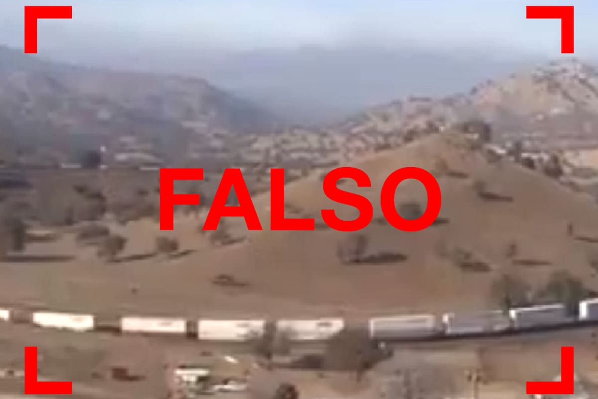 El video del tren no es argentino