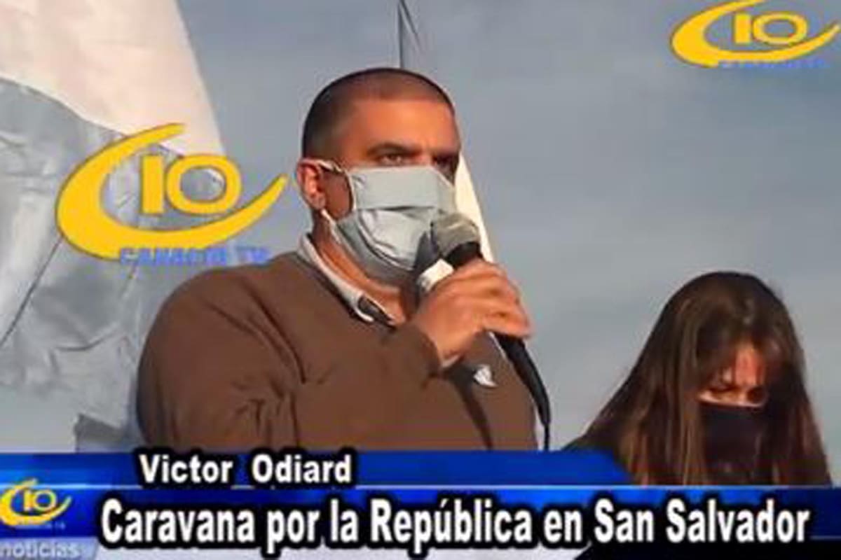 El video que muestra que Odiart estuvo en su ciudad durante la agresión al móvil de C5N