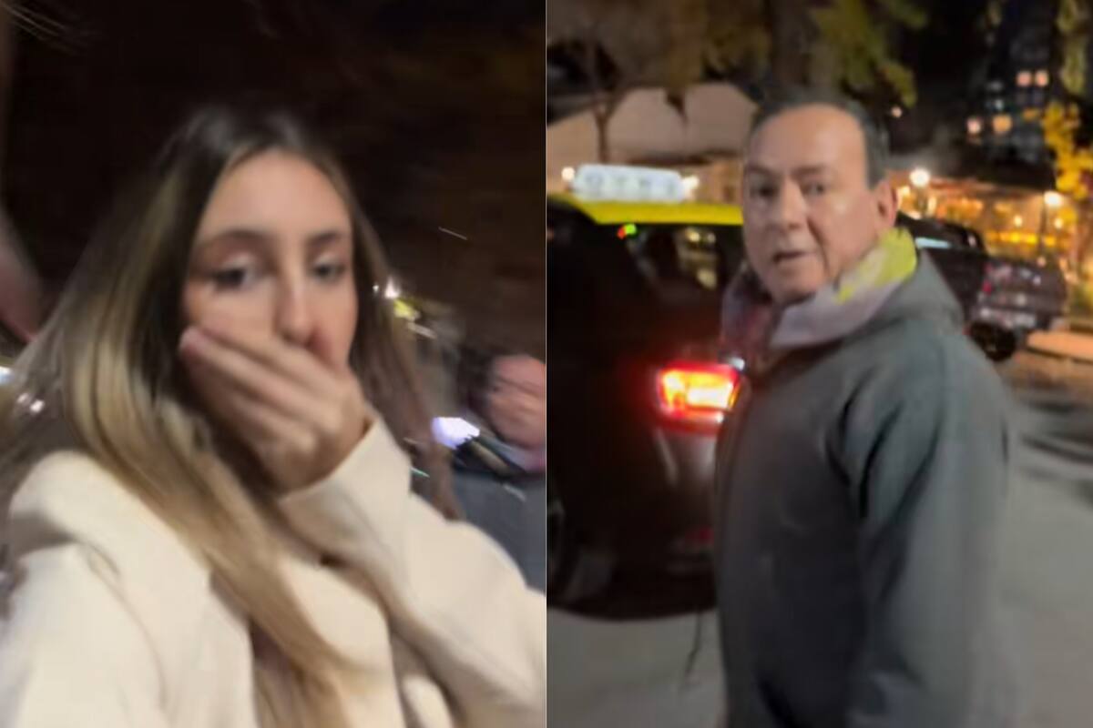 El video que subió la joven en el medio de la agresión