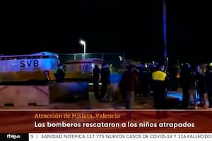 El viento voltea un castillo inflable y muere una niña en España. Fuente: RTVE