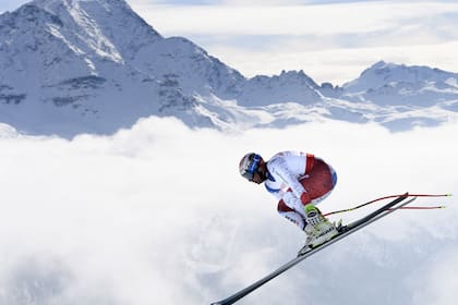 El viernes termina con al foto grosa de la semana en el campeonato de esquí alpino en Suiza