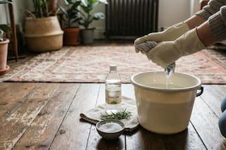 La mezcla casera con vinagre y sal que debes aplicar en la casa antes de Año Nuevo