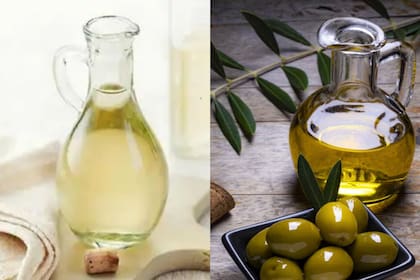 El vinagre blanco y el aceite de oliva funcionan como limpiadores naturales para la madera