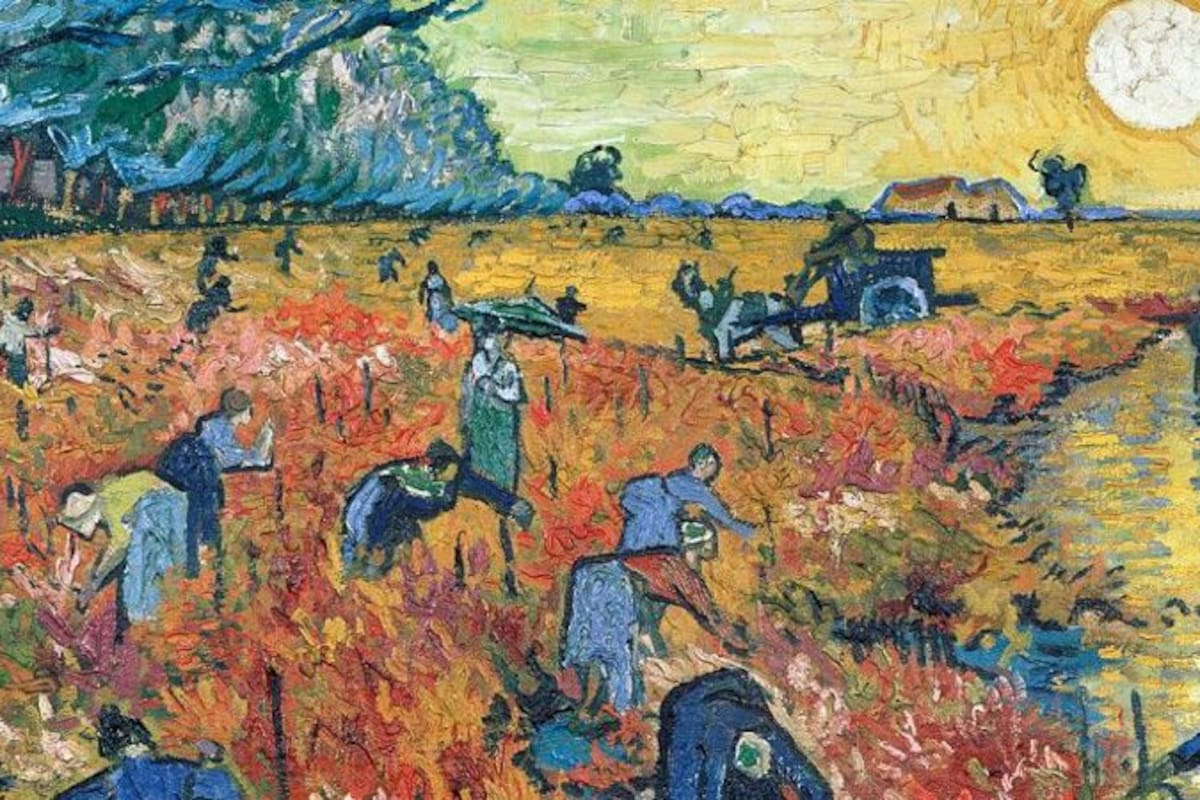 El viñedo rojo cerca de Arlés (La vigne rouge), Vincent van Gogh, 1888