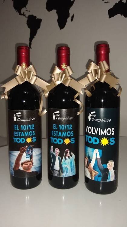 El vino "compañero", parte del merchandising del traspaso presidencial