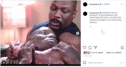 El violento mensaje que West le dedicó al nuevo novio de Kardashian