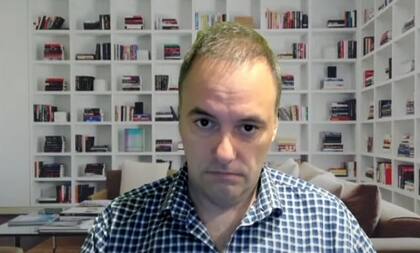 El vocero de la presidencia, Manuel Adorni, en LN+