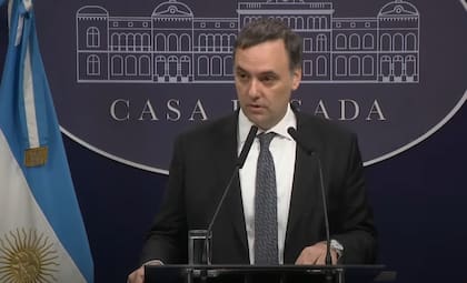 El vocero presidencial, Manuel Adorni