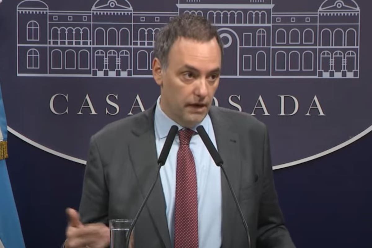 El vocero presidencial Manuel Adorni esté martes